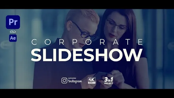 多用途企业开场白幻灯片商业宣传片AE/PR模板 Corporate Opener Slideshow