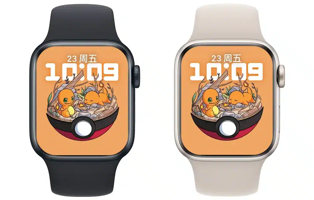 宝可梦 精灵球 喷火龙 苹果表盘 Apple watch原生景深人像表盘.watchface